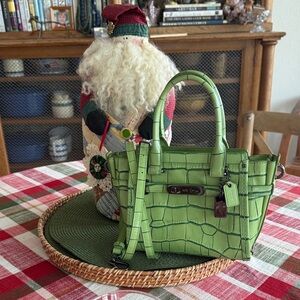 Coach Swagger21 CrocEmbossed Women's Handbag